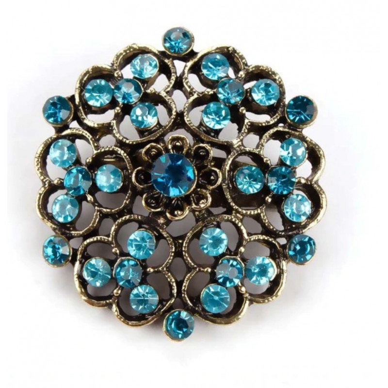 Sky Jewelry Брошь с ювелирным стеклом