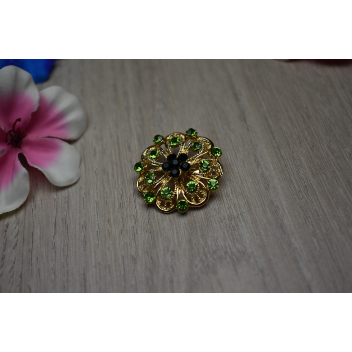 Sky Jewelry Брошка с ювелирным стеклом