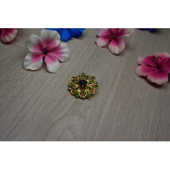 Sky Jewelry Брошка с ювелирным стеклом