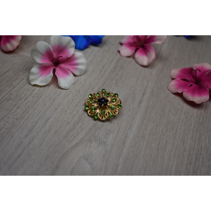 Sky Jewelry Брошка с ювелирным стеклом