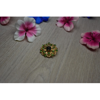 Sky Jewelry Брошка с ювелирным стеклом