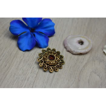 Sky Jewelry Брошь с ювелирным стеклом