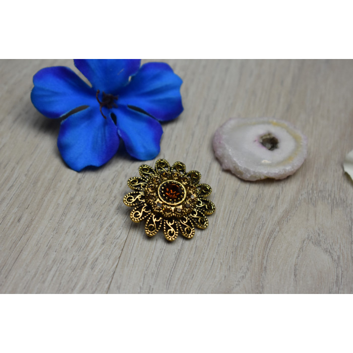 Sky Jewelry Брошь с ювелирным стеклом