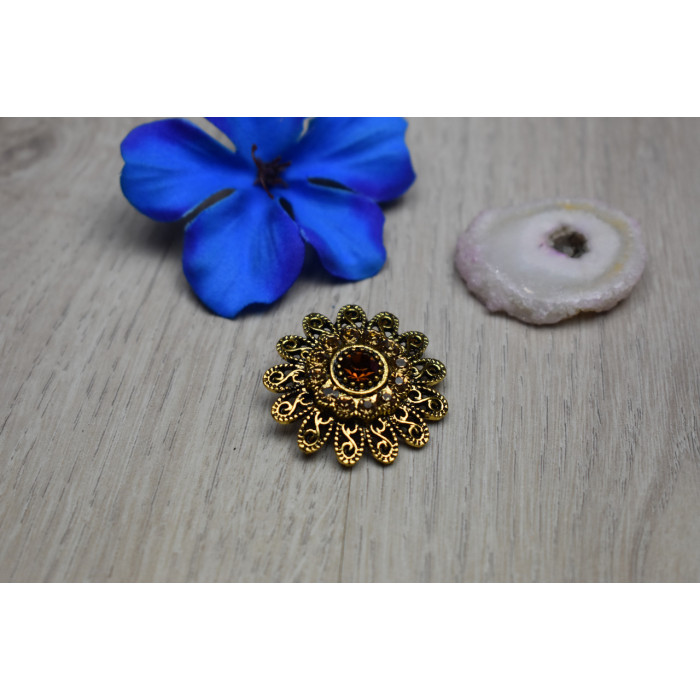 Sky Jewelry Брошь с ювелирным стеклом