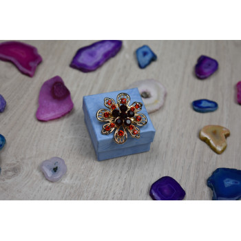 Sky Jewelry Брошь с ювелирным стеклом