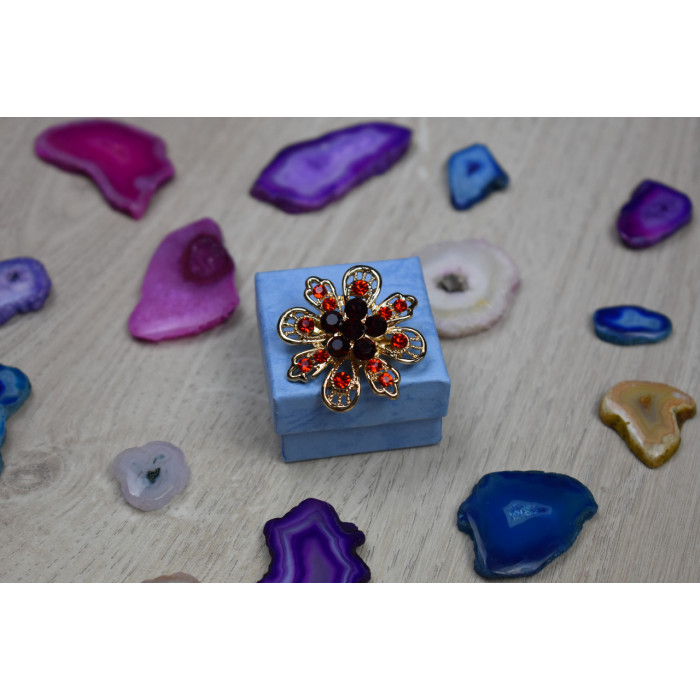 Sky Jewelry Брошь с ювелирным стеклом