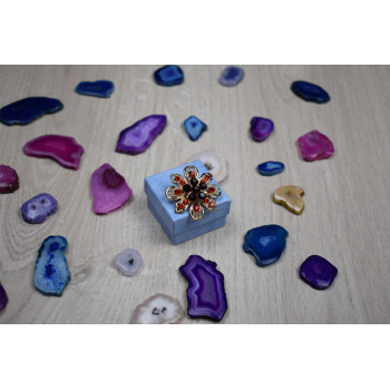 Sky Jewelry Брошь с ювелирным стеклом