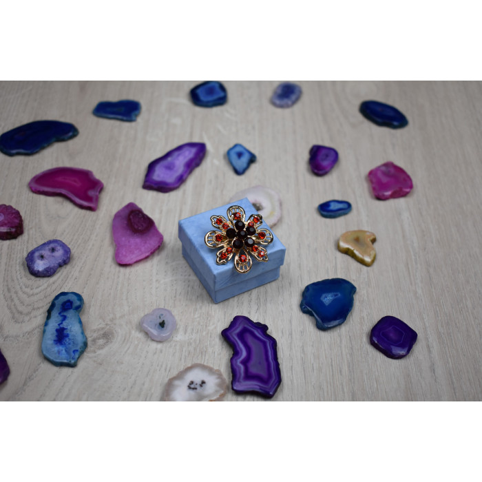 Sky Jewelry Брошь с ювелирным стеклом