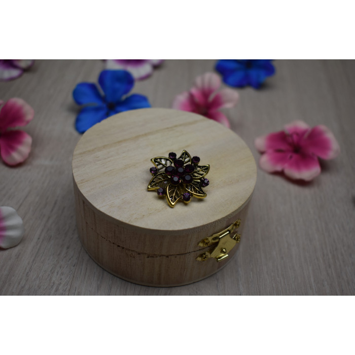 Sky Jewelry Брошь с ювелирным стеклом