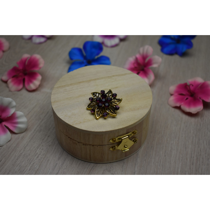 Sky Jewelry Брошь с ювелирным стеклом