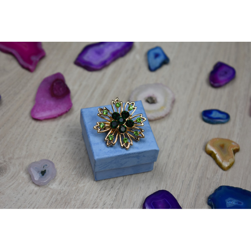 Sky Jewelry Брошка с ювелирным стеклом