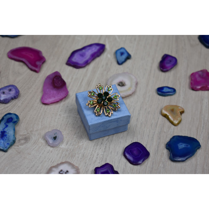 Sky Jewelry Брошка с ювелирным стеклом