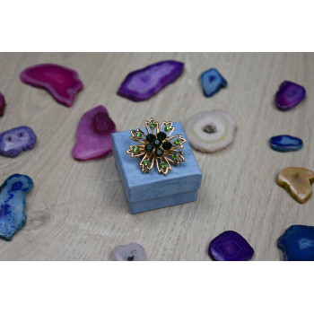 Sky Jewelry Брошка с ювелирным стеклом