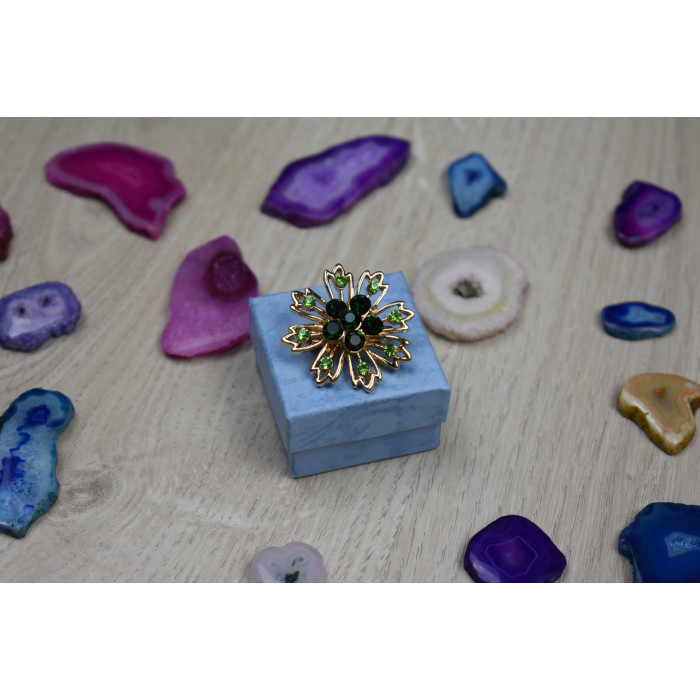 Sky Jewelry Брошка с ювелирным стеклом