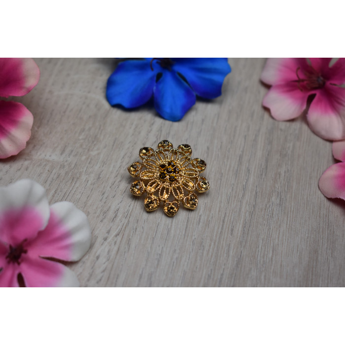 Sky Jewelry Брошка с ювелирным стеклом