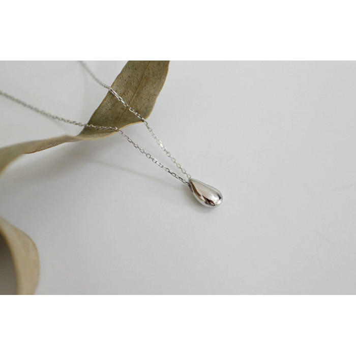 Sky Jewelry Серебряная цепочка с кулоном -  капля  925 проба