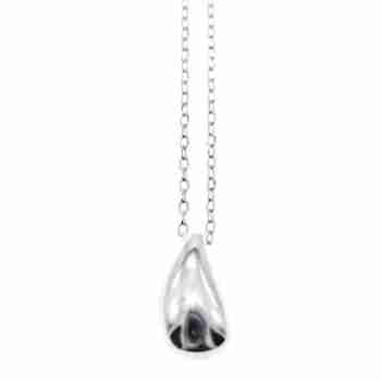 Sky Jewelry Серебряная цепочка с кулоном -  капля  925 проба