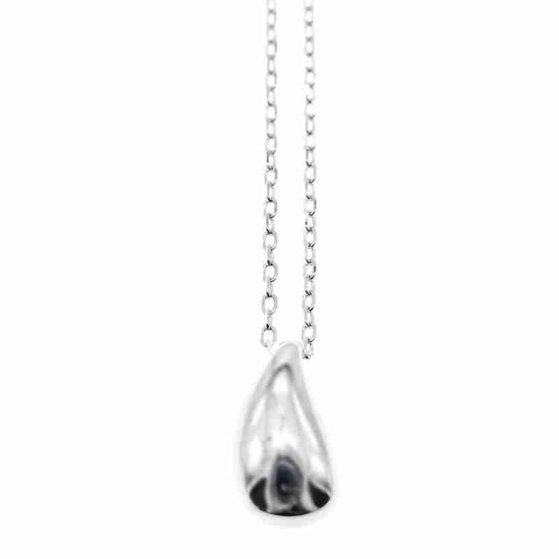 Sky Jewelry Серебряная цепочка с кулоном -  капля  925 проба