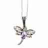 Sky Jewelry Серебряная цепочка с кулоном Стрекоза