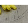 Sky Jewelry Серебряная Двойная цепочка с звездой и капелькой