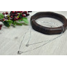 Sky Jewelry Серебряная двойная цепочка с сердечком и капелькой