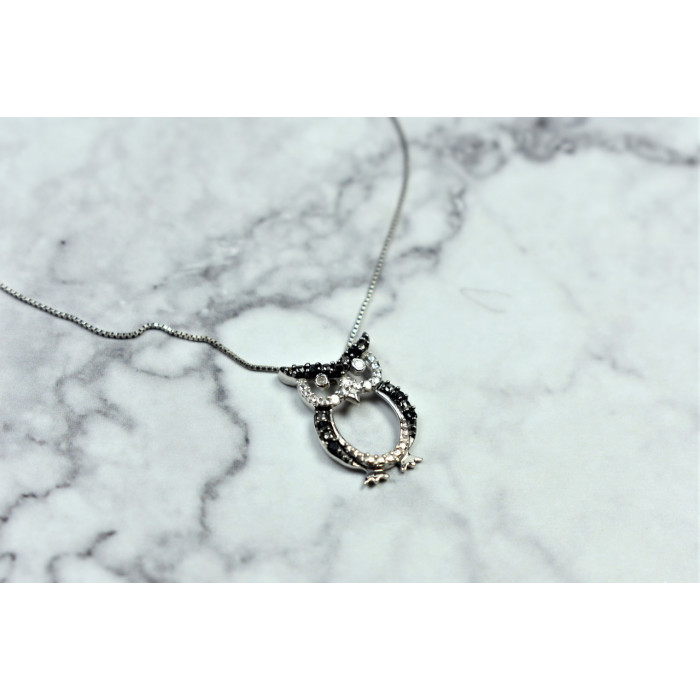 Sky Jewelry Золотая цепочка с кулоном Сова