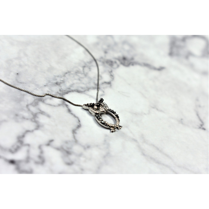 Sky Jewelry Золотая цепочка с кулоном Сова