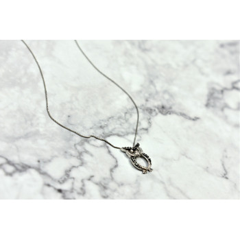 Sky Jewelry Золотая цепочка с кулоном Сова