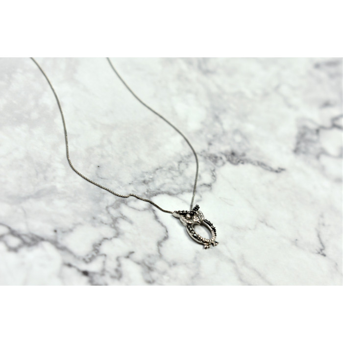 Sky Jewelry Золотая цепочка с кулоном Сова