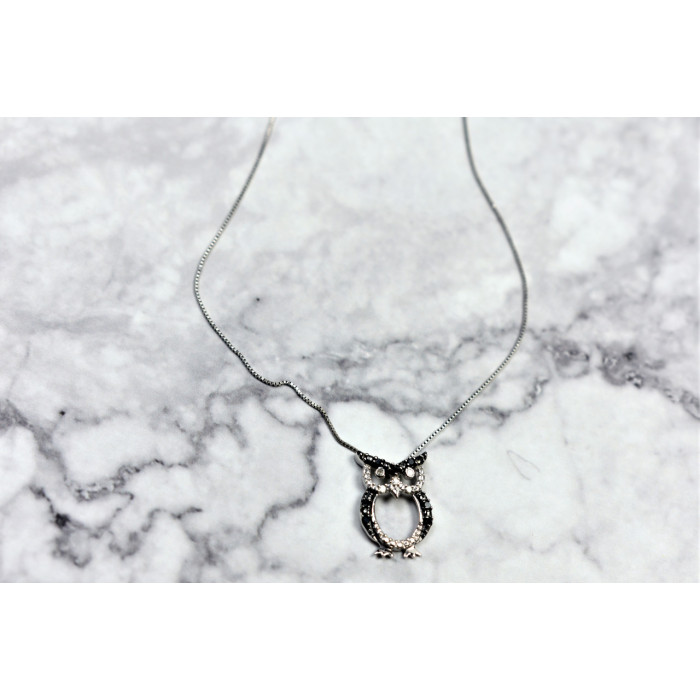 Sky Jewelry Золотая цепочка с кулоном Сова