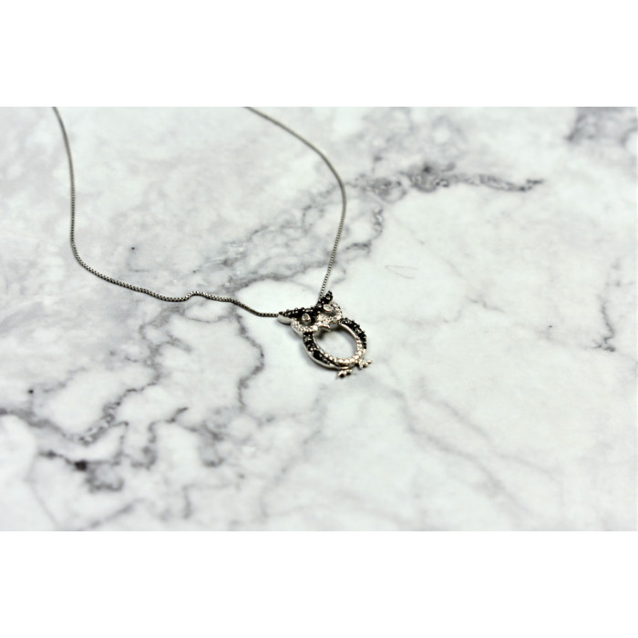 Sky Jewelry Золотая цепочка с кулоном Сова