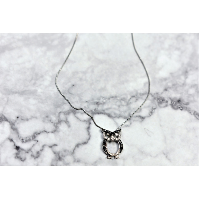 Sky Jewelry Золотая цепочка с кулоном Сова