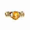 Sky Jewelry Золотое кольцо с цитрином и бриллиантами