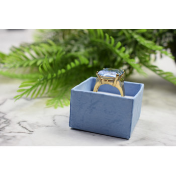 Sky Jewelry Серебряное кольцо в позолоте с Иолитом