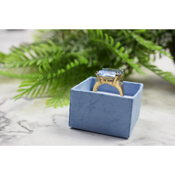 Sky Jewelry Серебряное кольцо в позолоте с Иолитом