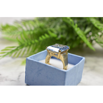 Sky Jewelry Серебряное кольцо в позолоте с Иолитом