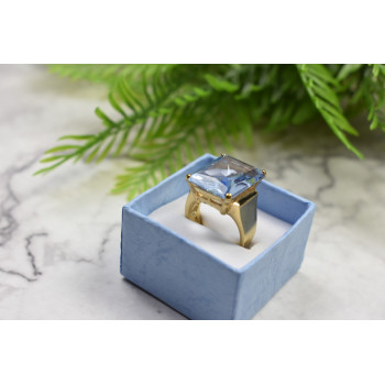 Sky Jewelry Серебряное кольцо в позолоте с Иолитом