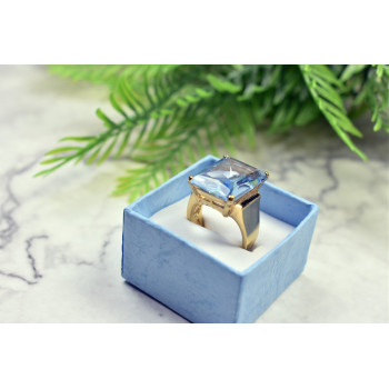 Sky Jewelry Серебряное кольцо в позолоте с Иолитом