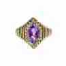 Sky Jewelry Золотое кольцо с Турмалином и бриллиантами