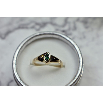 Sky Jewelry Золотое кольцо с Изумрудом