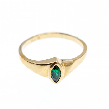 Sky Jewelry Золотое кольцо с Изумрудом