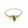 Sky Jewelry Золотое кольцо с Изумрудом