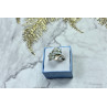 Sky Jewelry Серебряное кольцо с голубой Шпинелью