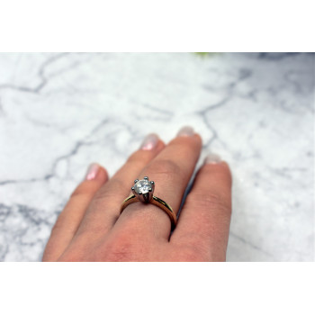 Sky Jewelry Кольцо Позолота 18К ( 750 проба ) с фианитом