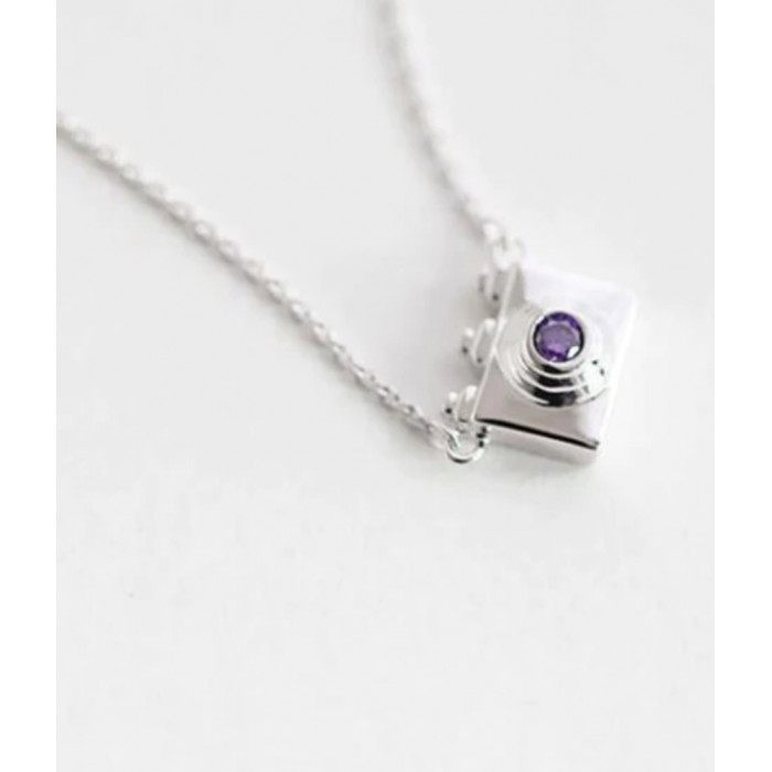 Sky Jewelry Серебряная цепочка с кулоном Фотоаппарат