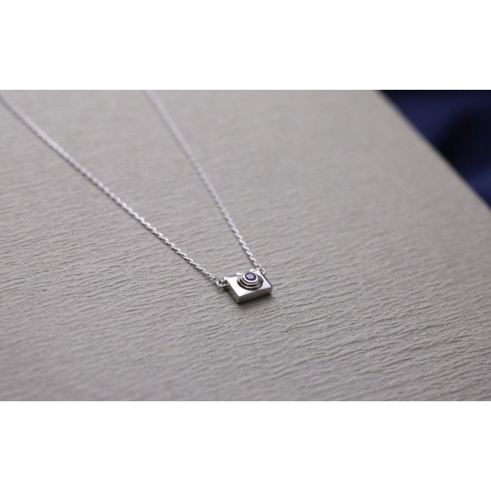 Sky Jewelry Серебряная цепочка с кулоном Фотоаппарат