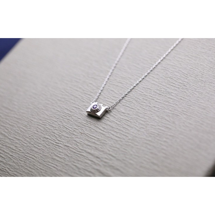 Sky Jewelry Серебряная цепочка с кулоном Фотоаппарат