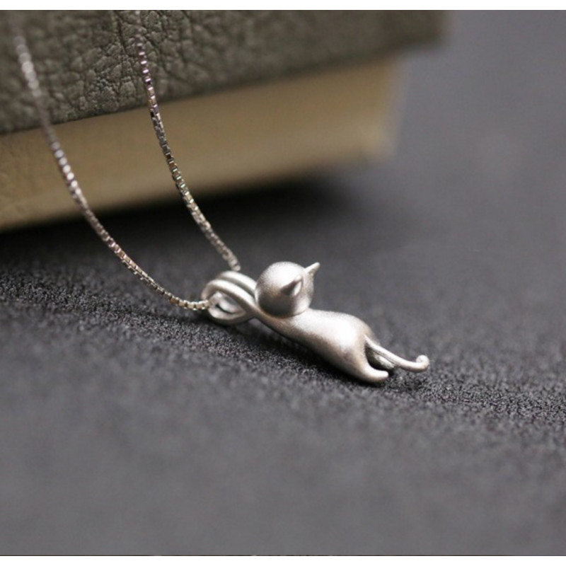 Sky Jewelry Серебряная цепочка с кулоном Котик