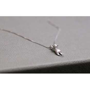 Sky Jewelry Серебряная цепочка с кулоном Котик