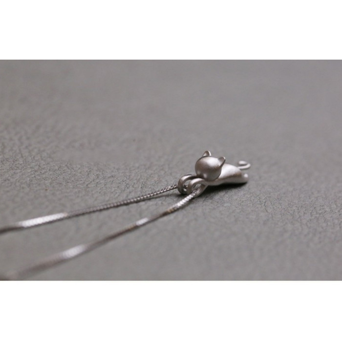 Sky Jewelry Серебряная цепочка с кулоном Котик